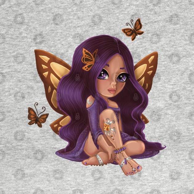 Bejeweled Butterfly Fairy Cream by thewickedmrshicks